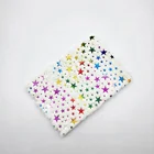 Soft cover plush gold foil cardboard glued exercise book