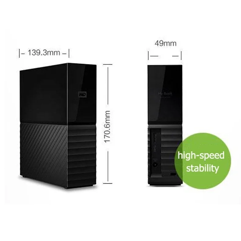 Western Digital My Book 12T 10TB 8T 6T 3.5' Desktop External Hard Drive WD HDD USB 3.0 Hardware Encryption High capacity storage, Black
Western Digital My Book 12T 10TB 8T 6T 3.5' Desktop External Hard Drive WD HDD USB 3.0 Hardware Encryption High capacity storage, Black