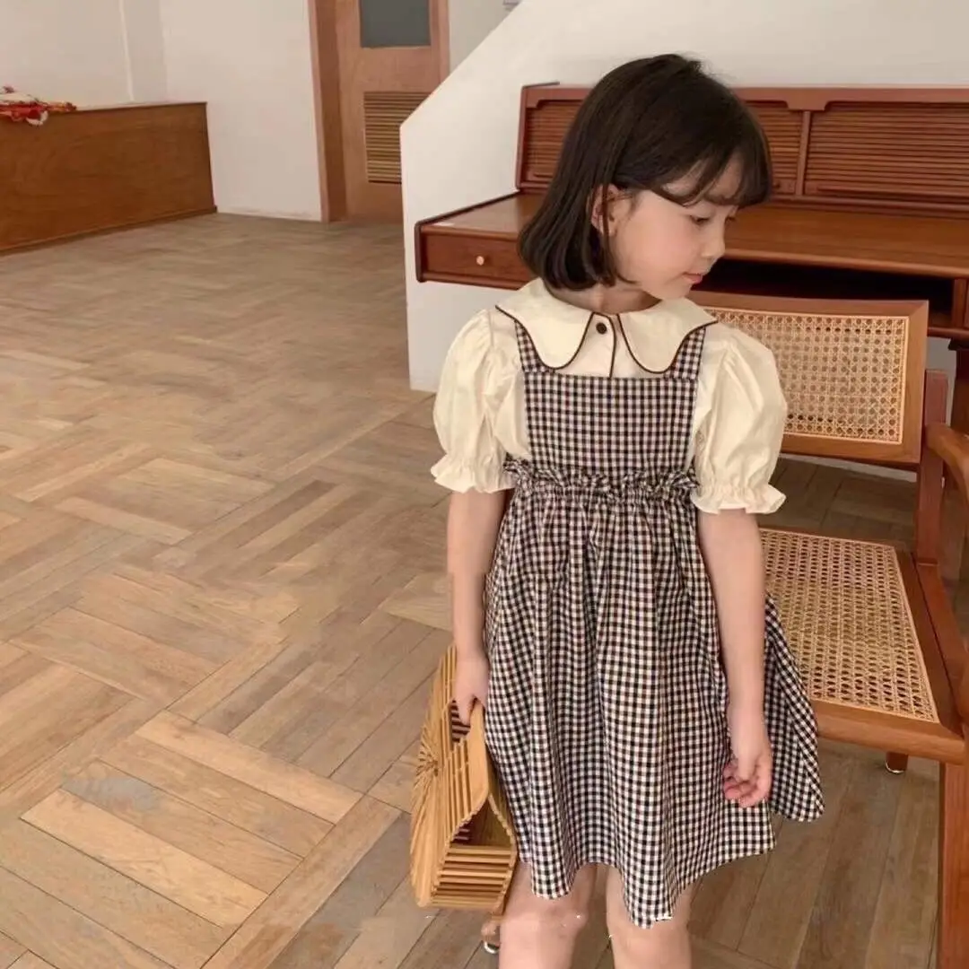 Autumn Fashinable Wholesale Ruffle Sleeve Blouse+pinafore Dress 2pcs Cute Kids Babies Girls Clothing Sets, As picture
Autumn Fashinable Wholesale Ruffle Sleeve Blouse+pinafore Dress 2pcs Cute Kids Babies Girls Clothing Sets, As picture
