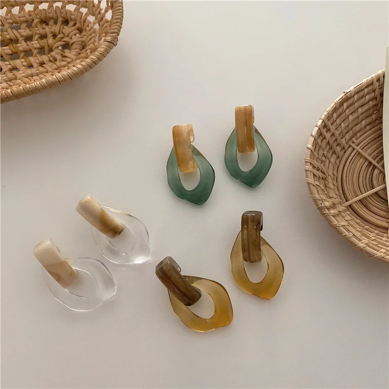JUHU Retro Transparent Resin Earrings Net Red Chain Resin Earrings Fashion European And American Wind Resin Earrings, As picture
JUHU Retro Transparent Resin Earrings Net Red Chain Resin Earrings Fashion European And American Wind Resin Earrings, As picture