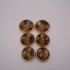 tortoise shell resin combined abs plastic rose gold designer button