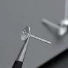 Jewelry findings 925 sterling silver earring cap pin for jewelry making
