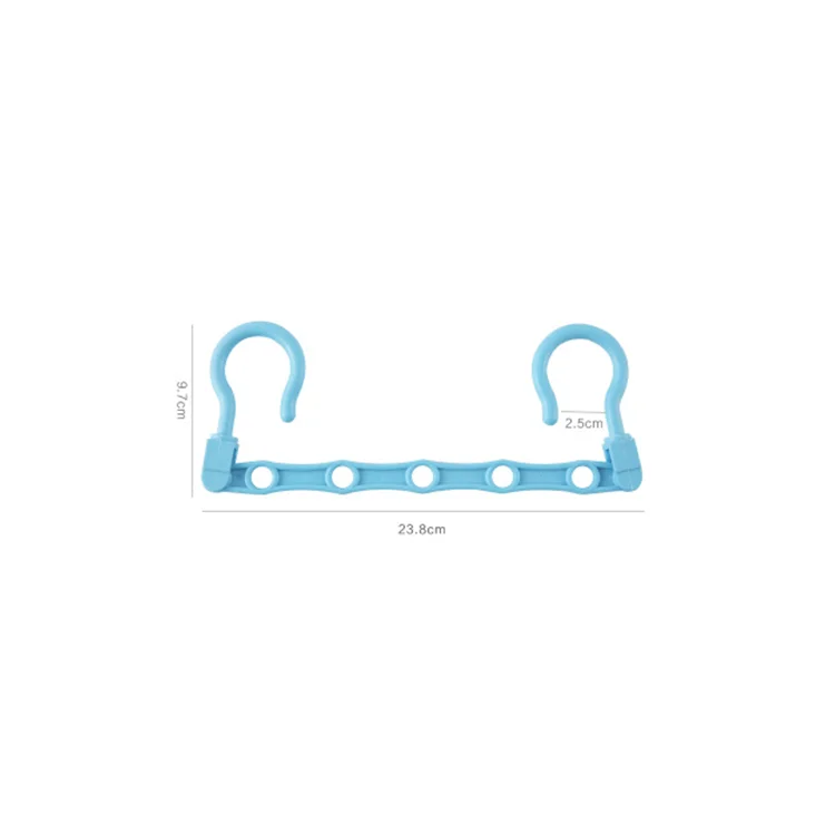 Multifunctional Foldable Space-Saving high quality Plastic Rack holes Clothes hanger
Multifunctional Foldable Space-Saving high quality Plastic Rack holes Clothes hanger