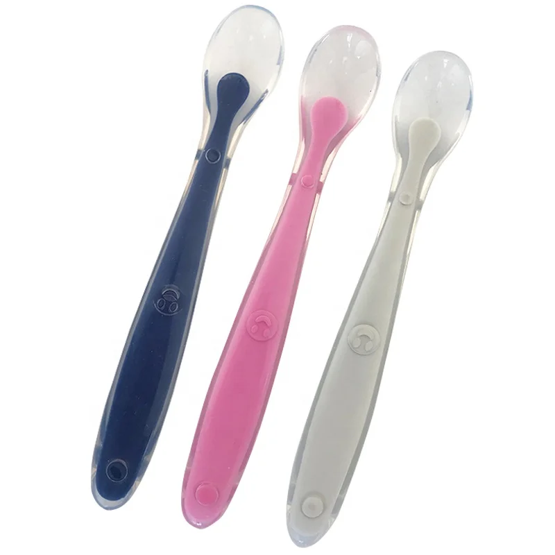 BPA Free Handle Silicone Baby Feeding Spoon Silicone Baby Training Feeding Spoon, Pink, purple, blue, green, gray, sky blue, brown, brick red
BPA Free Handle Silicone Baby Feeding Spoon Silicone Baby Training Feeding Spoon, Pink, purple, blue, green, gray, sky blue, brown, brick red