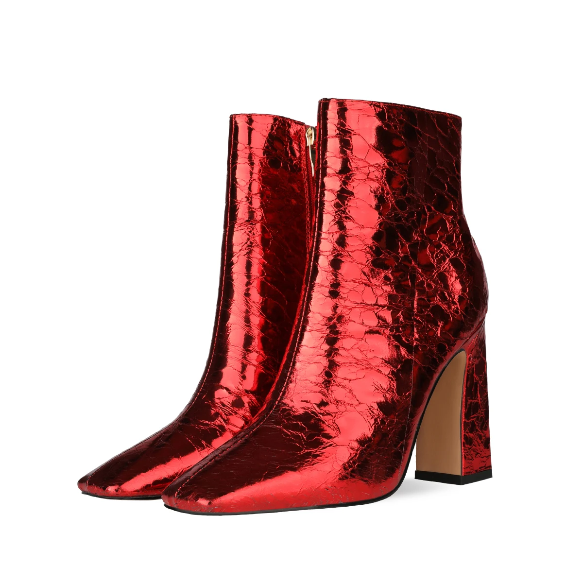 Latest Square Toe Boots Block Heels Winter Shoes For Women Red Metallic Chunky Heels Ladies Ankle Booties
Latest Square Toe Boots Block Heels Winter Shoes For Women Red Metallic Chunky Heels Ladies Ankle Booties