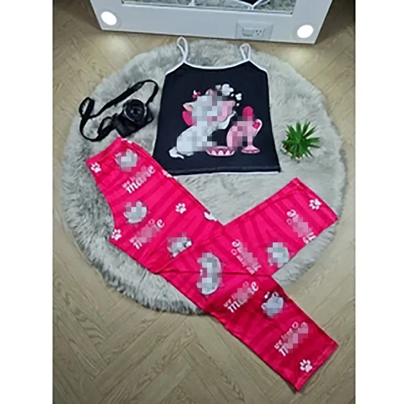 Night Sleepwear Classy 2pcs Sets Women Summer Lounge Wear Cartoon Sleepwear Sets For Women, 20 colors
Night Sleepwear Classy 2pcs Sets Women Summer Lounge Wear Cartoon Sleepwear Sets For Women, 20 colors