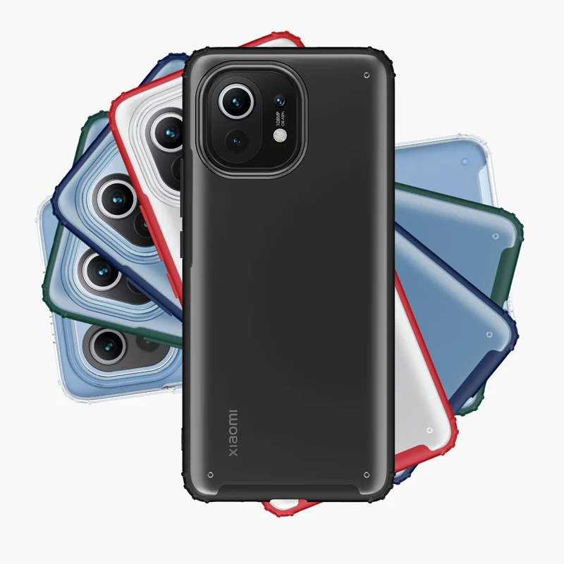 Full Cover Translucent Frosted Hard PC +TPU Shockproof Armor Phone Case For Xiaomi Mi 11, Mix
Full Cover Translucent Frosted Hard PC +TPU Shockproof Armor Phone Case For Xiaomi Mi 11, Mix