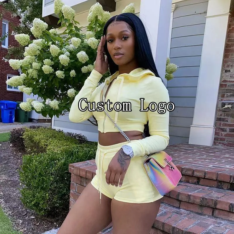 Custom Logo new Autumn Hoodie Sweater Casual Short Sets Clothing 2021 2 Piece Set Women Sexy
Custom Logo new Autumn Hoodie Sweater Casual Short Sets Clothing 2021 2 Piece Set Women Sexy