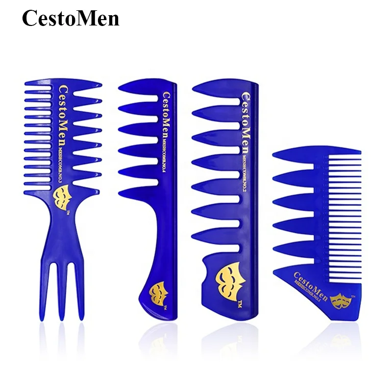 Multifunctional Double Sided Blue Hair Comb Shaping Set Oil Head Men Hairstyle Tools Plastic Wide Tooth Comb with Logo
Multifunctional Double Sided Blue Hair Comb Shaping Set Oil Head Men Hairstyle Tools Plastic Wide Tooth Comb with Logo