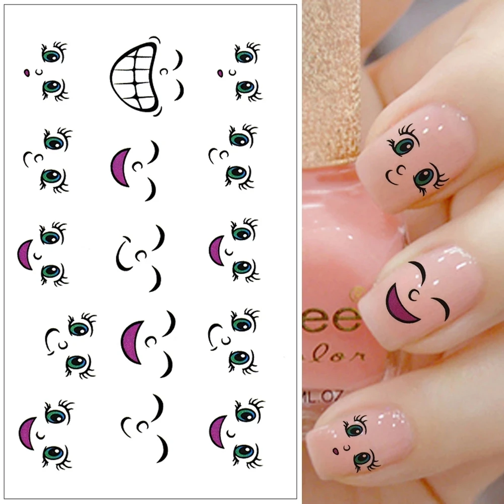 2021 Summer New Arrivals 3D Smile Face Nail Art Sticker Adhesive Stamping Decorations Nails Beauty Manicure Tools Water Decals, Cute facial expression
2021 Summer New Arrivals 3D Smile Face Nail Art Sticker Adhesive Stamping Decorations Nails Beauty Manicure Tools Water Decals, Cute facial expression