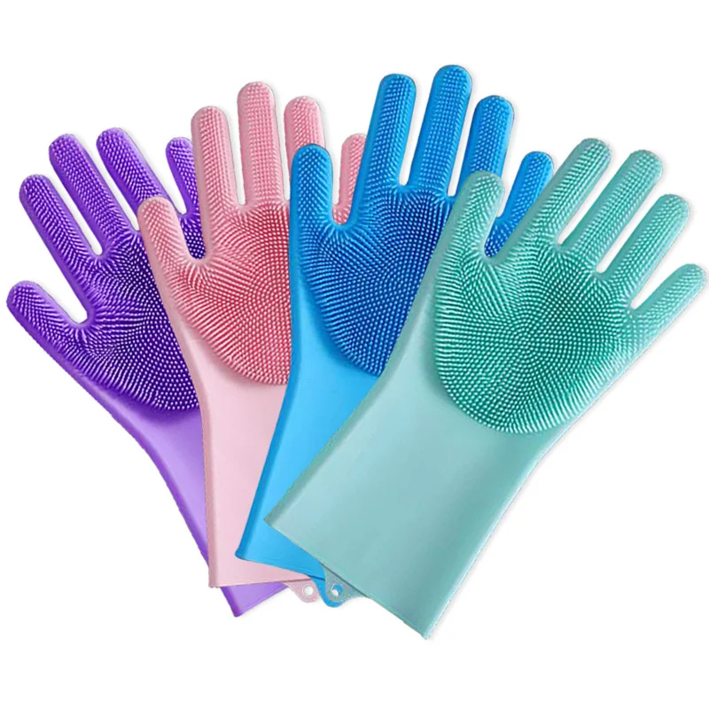 Factory Custom Heat Resistant Clean Silicone Glove Dish Washing Magic Scrubber Kitchen Glove, Colorful
Factory Custom Heat Resistant Clean Silicone Glove Dish Washing Magic Scrubber Kitchen Glove, Colorful