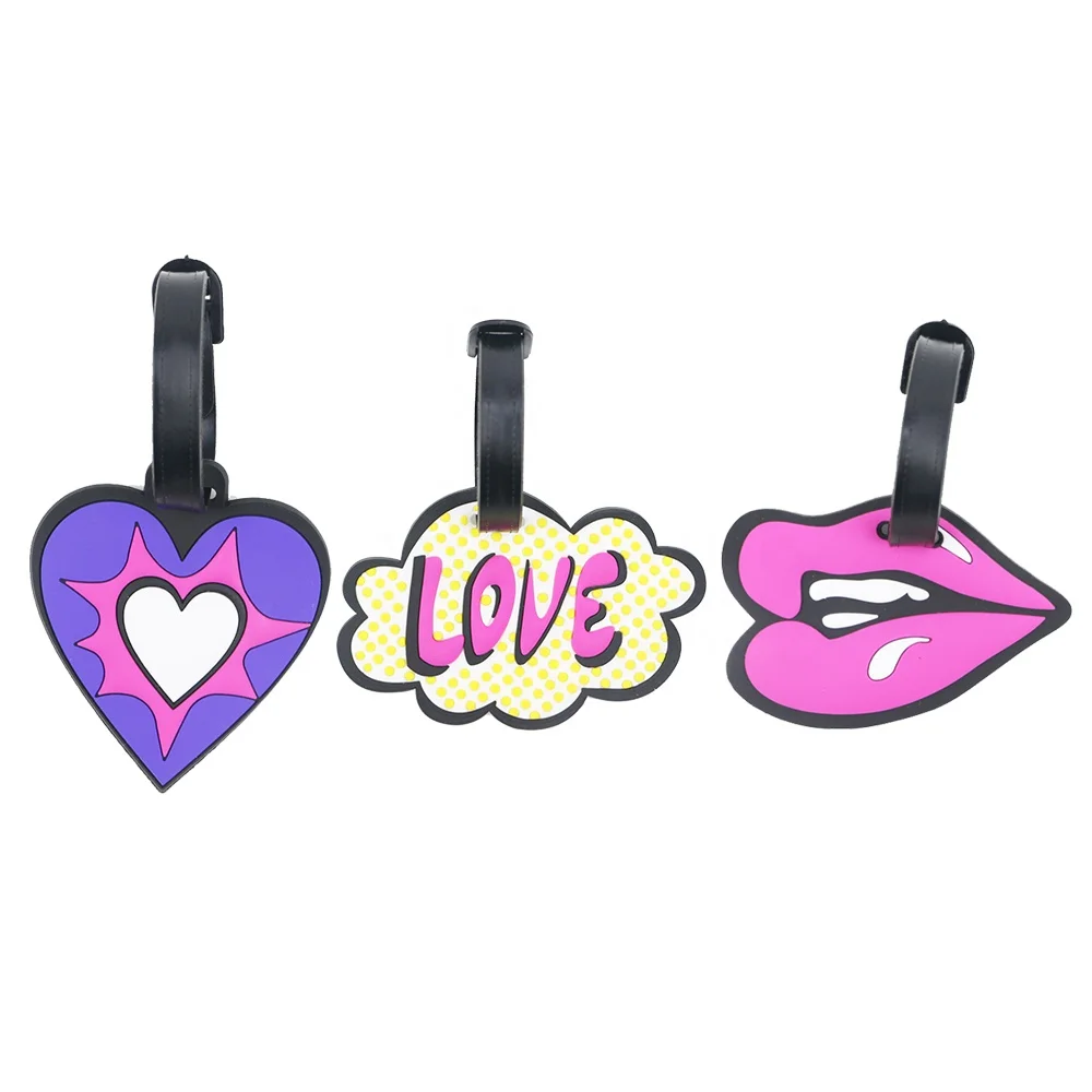 Customized Travel 3pcs Cute Design Luggage Tag Silicone Suitcase ID Address Holder Rubber Baggage Name Tags 
Customized Travel 3pcs Cute Design Luggage Tag Silicone Suitcase ID Address Holder Rubber Baggage Name Tags