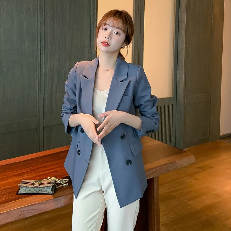 Best Selling Women'S Suit Elegant Women LBusiness Suits 2021 Solid Color Suit Long Sleeve Korean Slim Women Work Formal Wear
Best Selling Women'S Suit Elegant Women LBusiness Suits 2021 Solid Color Suit Long Sleeve Korean Slim Women Work Formal Wear
