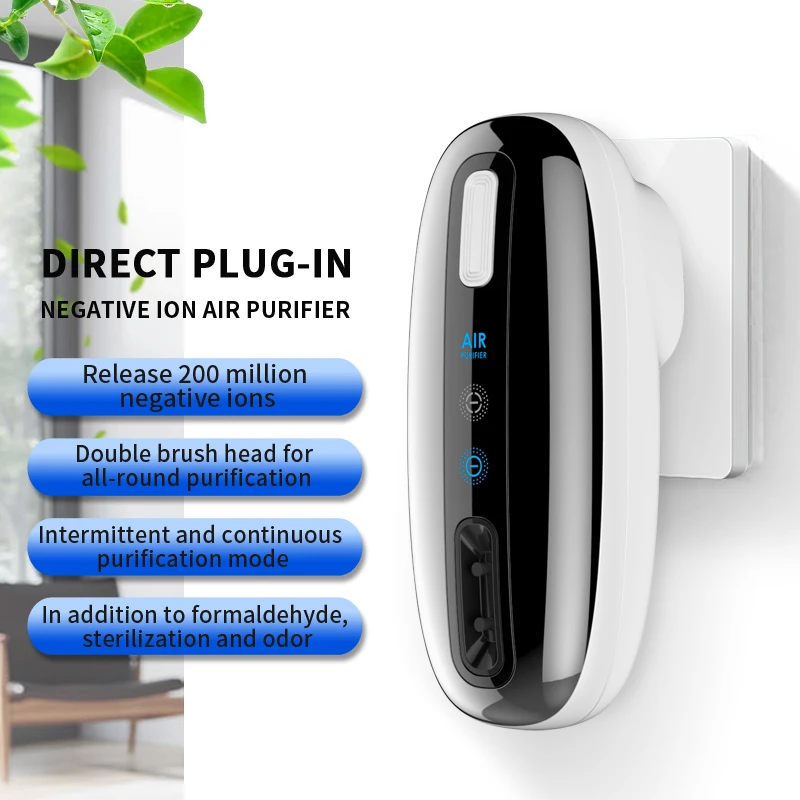 New model portable mini home negative ion air purifier plug in freshener filters toilet bedroom bath customize logo
New model portable mini home negative ion air purifier plug in freshener filters toilet bedroom bath customize logo