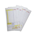 Customized duplicate forms printing guest checks for restaurant with good quality paper