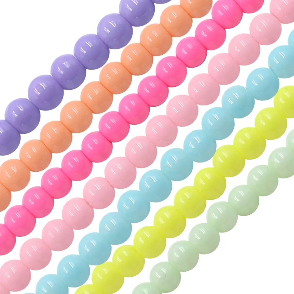 Wholesale 4mm 6mm 8mm 10mm glass beads 7 candy colors kids bracelet accessory beads solid color round beads for jewelry, Any color is available
Wholesale 4mm 6mm 8mm 10mm glass beads 7 candy colors kids bracelet accessory beads solid color round beads for jewelry, Any color is available