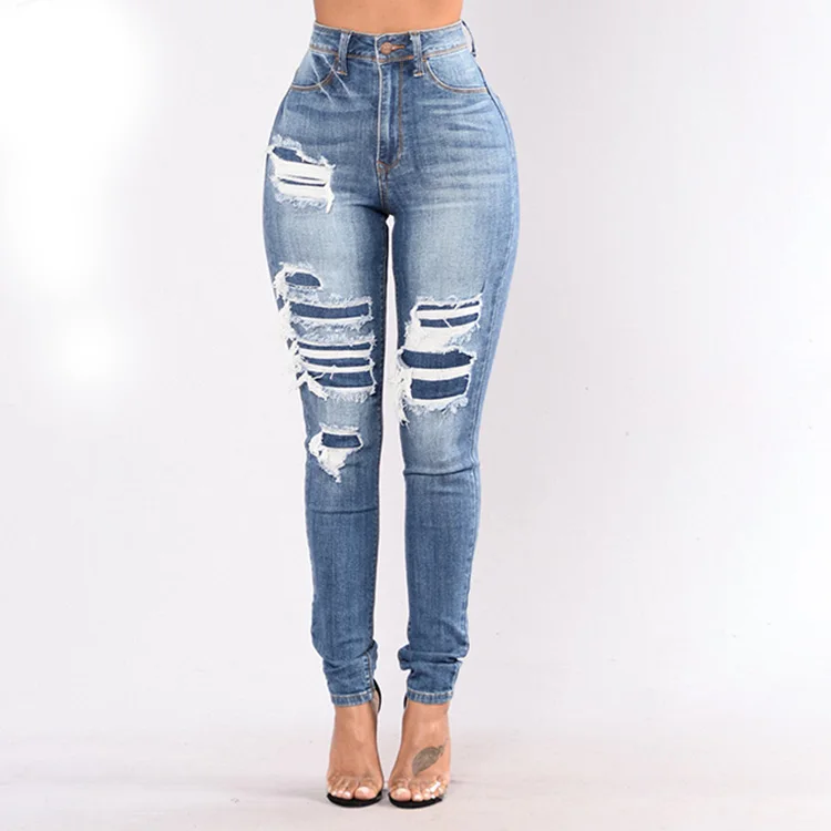 ladies high waisted skinny jeans