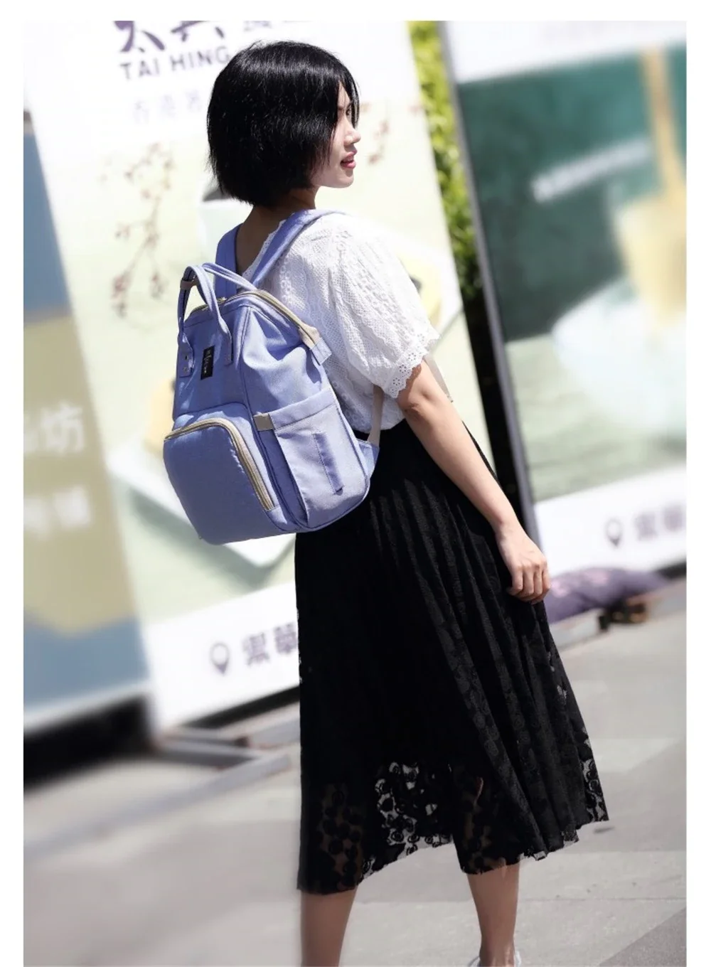 product-GF bags-New Arrival Multi-Function Poly Waterproof Mommy Baby Diaper bag Outdoor travel Port-4
