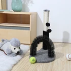 Interactive Toys with Oem Small Cat Scratcher Tree/tower with Sisal and Playing Swing Mouse Toys Scratch Resistant