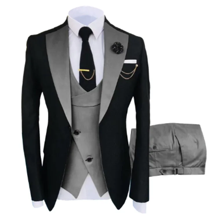 New Design Mens Tuxudo Wedding Suit Custom Made Groom Best Man Slim Fit Prom Party Suits Plus Size 3 Piece Men Suits, Customized color
New Design Mens Tuxudo Wedding Suit Custom Made Groom Best Man Slim Fit Prom Party Suits Plus Size 3 Piece Men Suits, Customized color