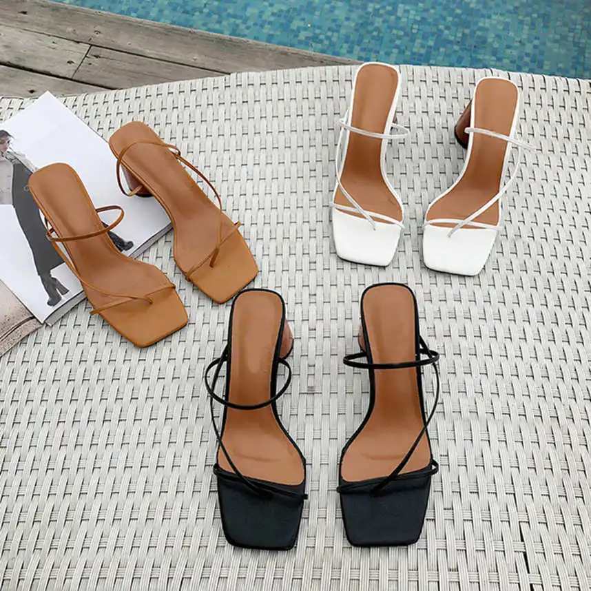 Women Summer 2019 High Heel Slip On Open Toe Sandals Casual Outdoor Slippers Narrow Band Slides
Women Summer 2019 High Heel Slip On Open Toe Sandals Casual Outdoor Slippers Narrow Band Slides