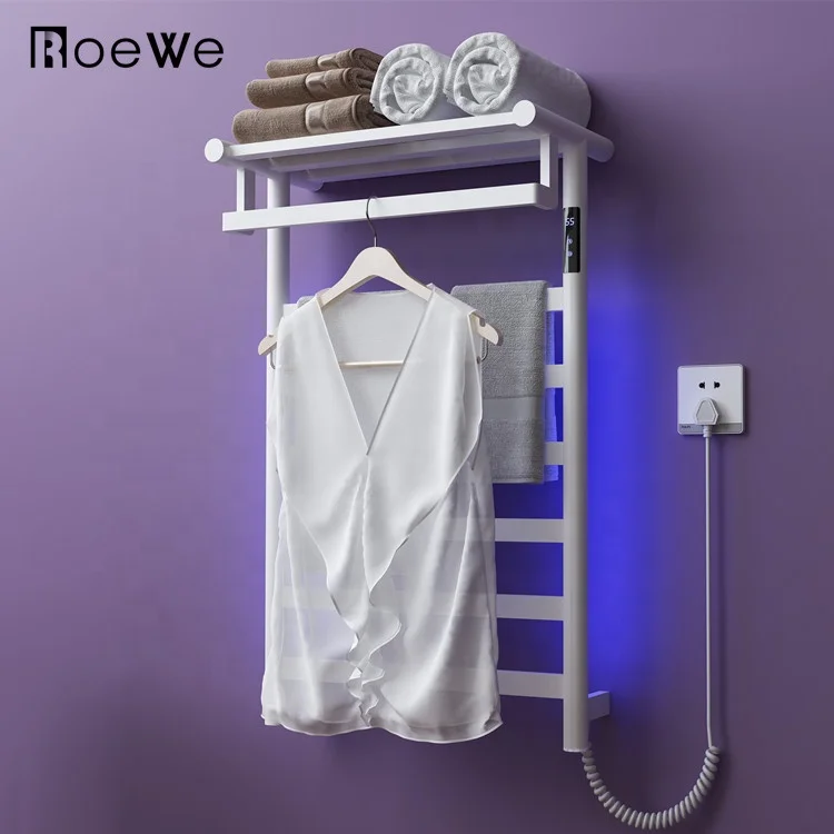 Intelligent bath towel rack bathroom accessories electric towel rail with shelf white towel bar
Intelligent bath towel rack bathroom accessories electric towel rail with shelf white towel bar