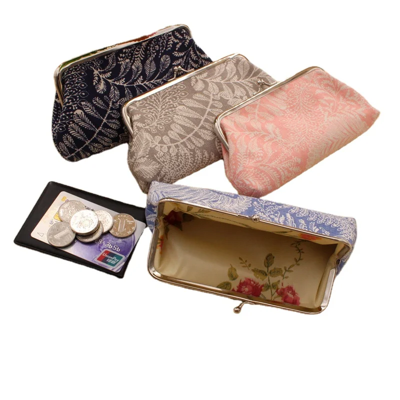 Leaves Canvas Fabric Small Fresh Buckle Long Ladies Hand Bag Wholesale Clasp Coin Purse
Leaves Canvas Fabric Small Fresh Buckle Long Ladies Hand Bag Wholesale Clasp Coin Purse