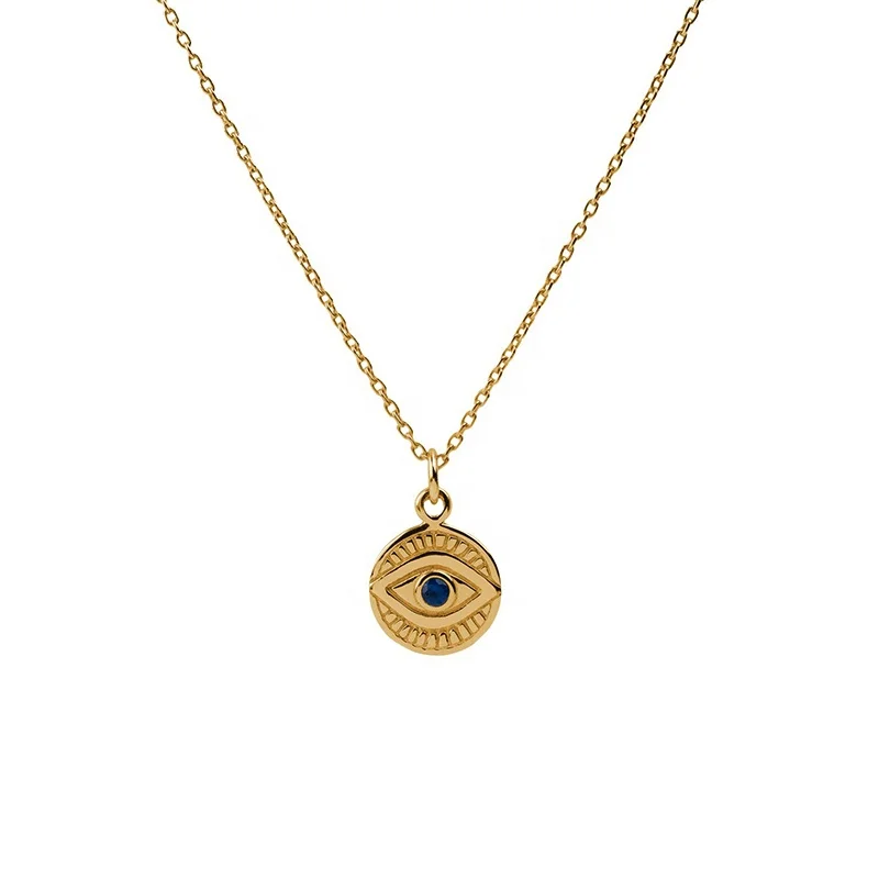Milskye ladies fashion s925 silver blue zirconia 14k real gold plated evil eye necklace
Milskye ladies fashion s925 silver blue zirconia 14k real gold plated evil eye necklace