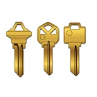 Brass key blanks round and square head, OEM blank keys for door and equipment