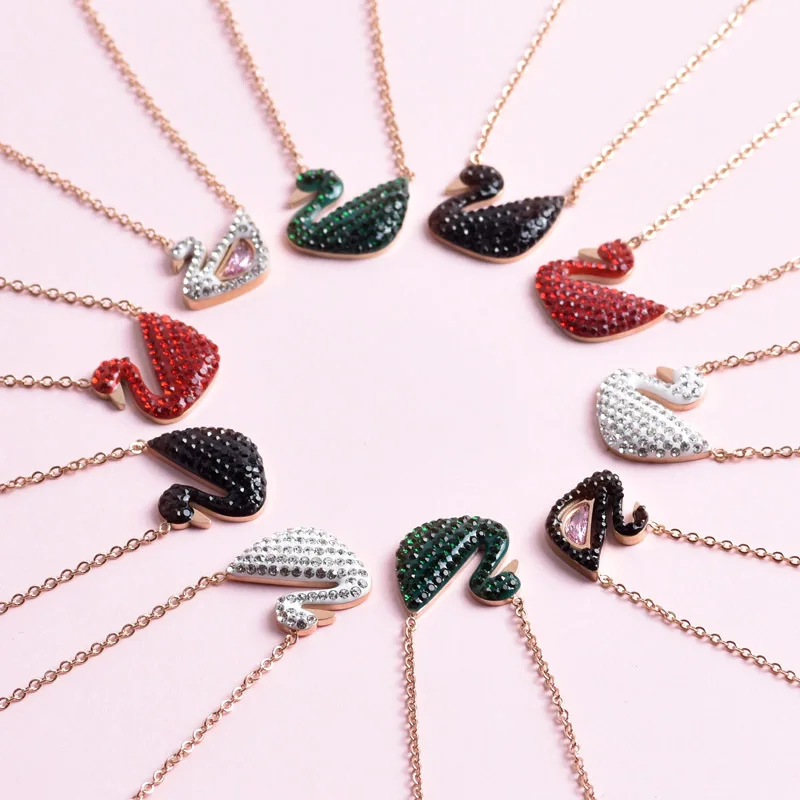 Wholesale custom high quality titanium steel jewelry rose gold pave animal charm necklace women
Wholesale custom high quality titanium steel jewelry rose gold pave animal charm necklace women