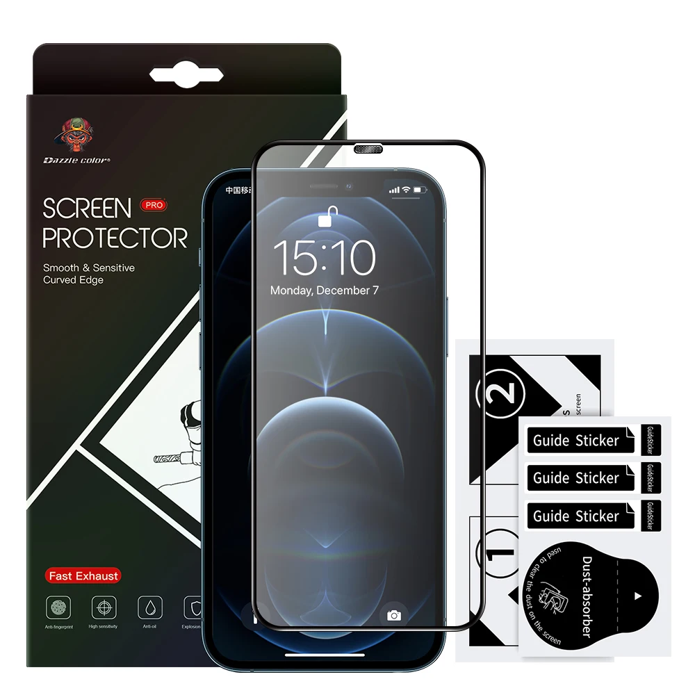 Dazzle color High Transparent Dust-Proof Tempered Glass Screen Protector For iPhone 12, Transparency 99% color
Dazzle color High Transparent Dust-Proof Tempered Glass Screen Protector For iPhone 12, Transparency 99% color