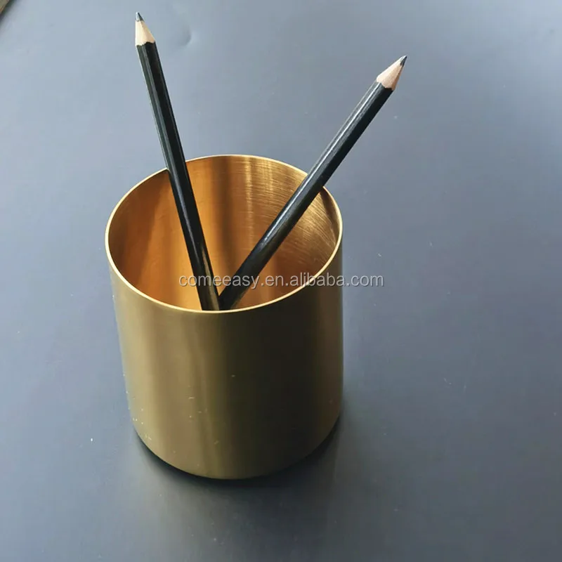 Gold Stainless Steel Pen Holder Cup for Home Office Desk Organizers Multi Use Pencil Pot Flower Mini Vase Decor
Gold Stainless Steel Pen Holder Cup for Home Office Desk Organizers Multi Use Pencil Pot Flower Mini Vase Decor