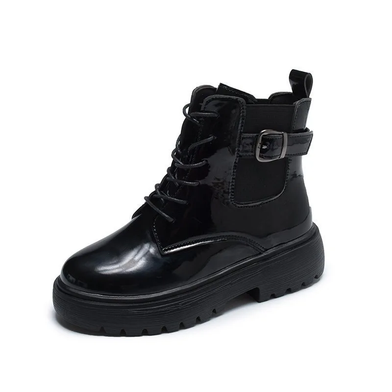 2021 New Ladies Short Boots Black Round Head Waterproof Platform Cross Strap Belt Buckle Women Motorcycle Boots
2021 New Ladies Short Boots Black Round Head Waterproof Platform Cross Strap Belt Buckle Women Motorcycle Boots