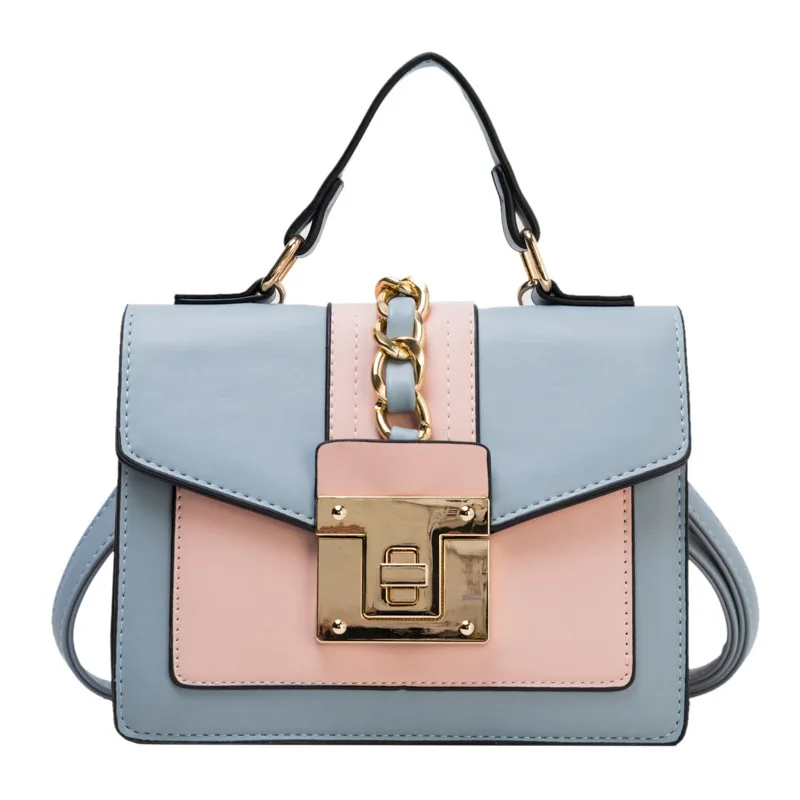 Handbag wholesale advanced color contrast bag women's small square bag foreign air fairy popular handbag messenger bag
Handbag wholesale advanced color contrast bag women's small square bag foreign air fairy popular handbag messenger bag