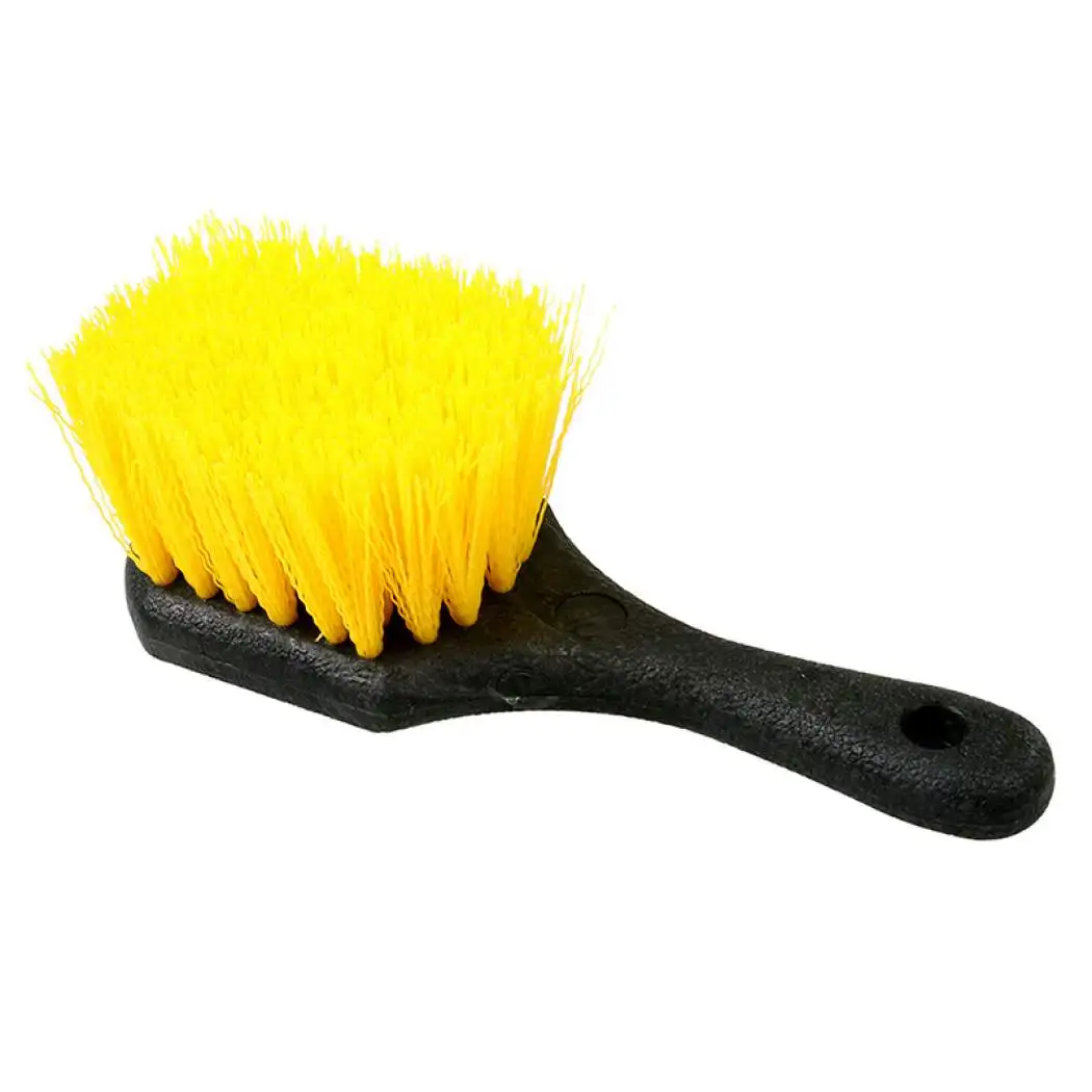 Car wheel cleaning brush with short handle clean for washing auto tire seat surface detailing brushes