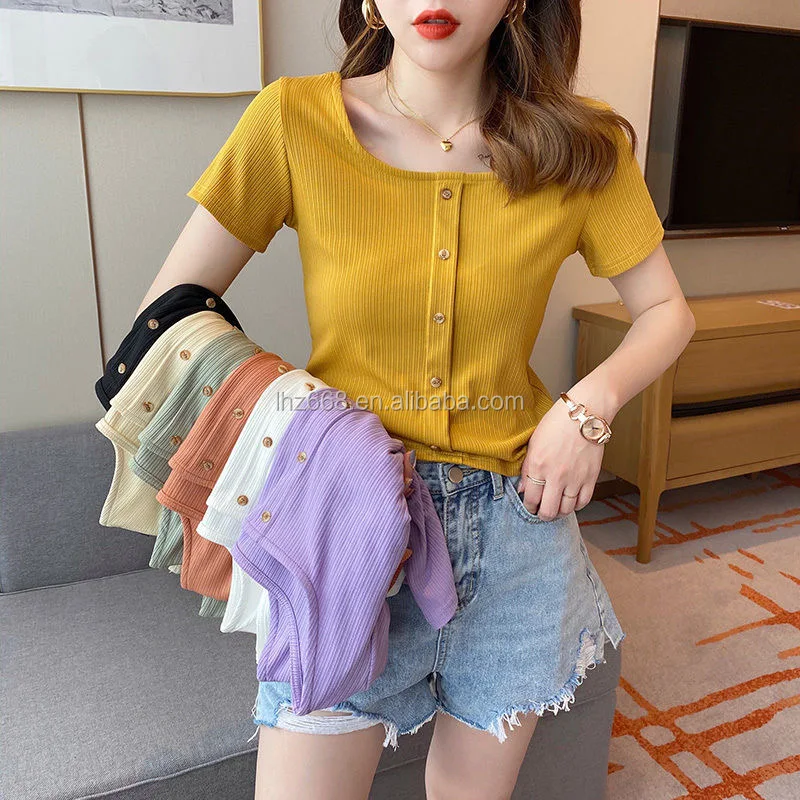 Wholesale Short Sleeve Knitwear Sweater Women Summer Girl's knitted cotton short sleeve
Wholesale Short Sleeve Knitwear Sweater Women Summer Girl's knitted cotton short sleeve