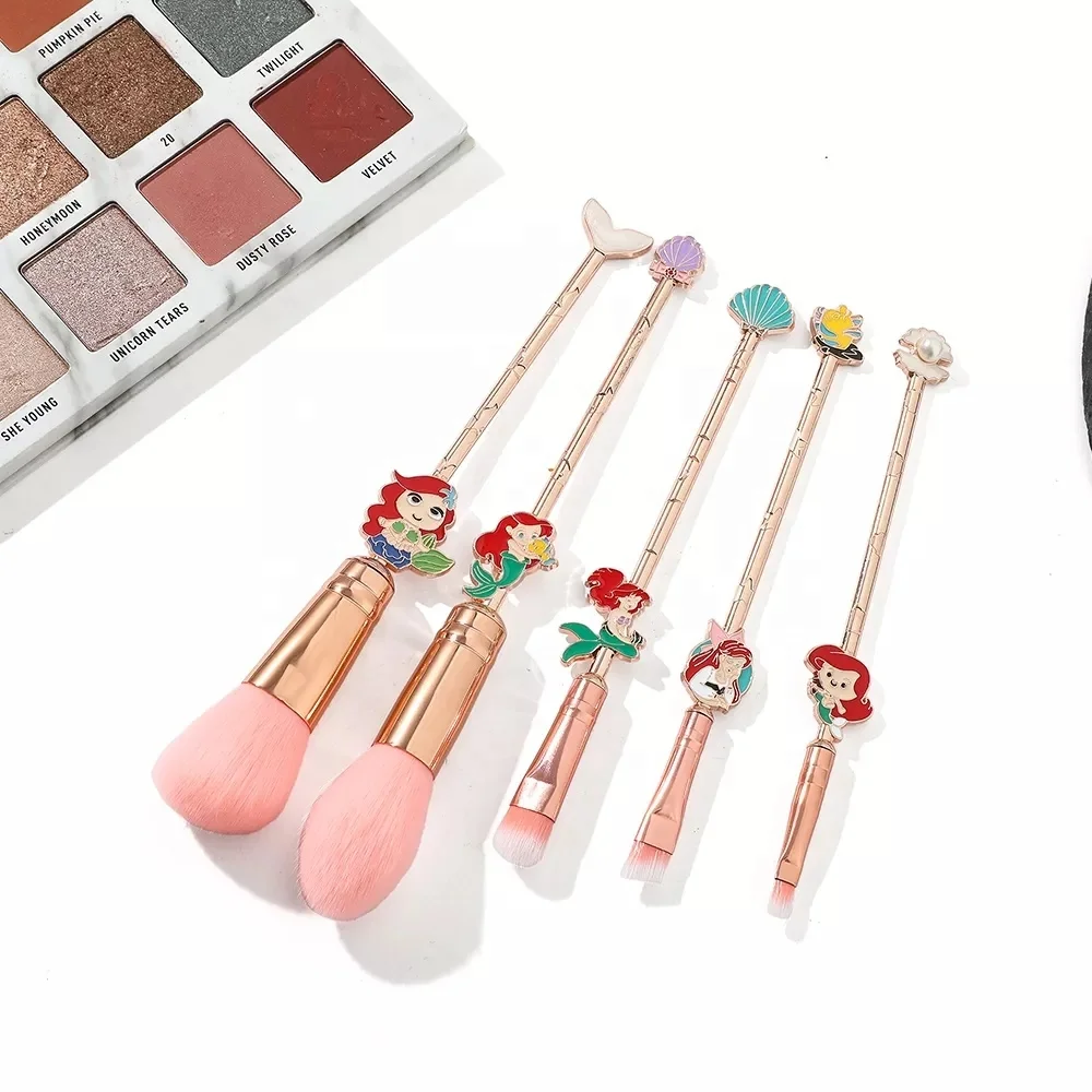 Makeup Brush Set Handle Makeup Brush Ariel Mermaid Princess Brush Kit Rose Gold Metal The Little Mermaid 5pcs Foundation Lovely
Makeup Brush Set Handle Makeup Brush Ariel Mermaid Princess Brush Kit Rose Gold Metal The Little Mermaid 5pcs Foundation Lovely