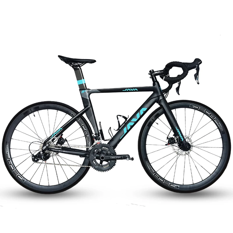 Stock JAVA SILURO 3 18/20/22 Speed Hydraulic Disc Brake Lightweight Carbon Fiber Road Bike Made In China, Black/ blue/ white
Stock JAVA SILURO 3 18/20/22 Speed Hydraulic Disc Brake Lightweight Carbon Fiber Road Bike Made In China, Black/ blue/ white