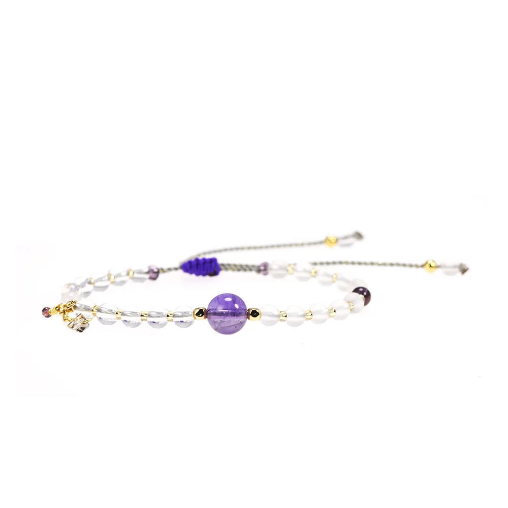 White Crystal Stone Bead Bracelet for Women Pink Quartz and Amethyst Trendy Gray String Braided Bracelets Charm Jewelry
White Crystal Stone Bead Bracelet for Women Pink Quartz and Amethyst Trendy Gray String Braided Bracelets Charm Jewelry