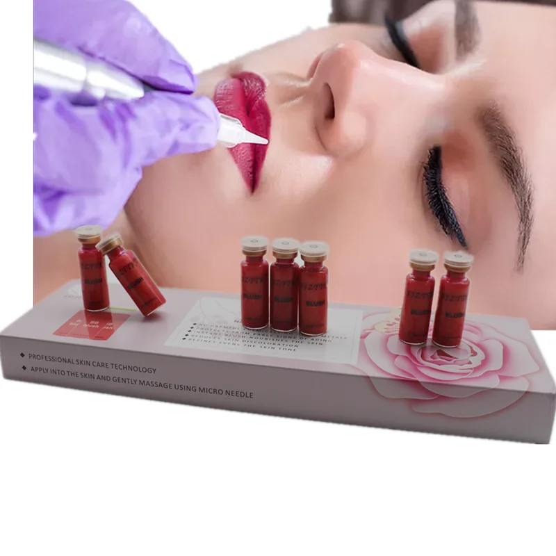 

OEM Beauty Salon Dedicated Semi Permanent Pigment BB Lips glowing BB Liquid Blush Meso bb lip Serum For Makeup Machine pen