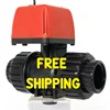 Free Shipping DN20 2 Way DC24V Irrigation Electric Water Flow Control Valve Globe Spill Control Valve Gas Main Control Valve