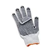 Double sides PVC dots work safety garden cotton gloves
