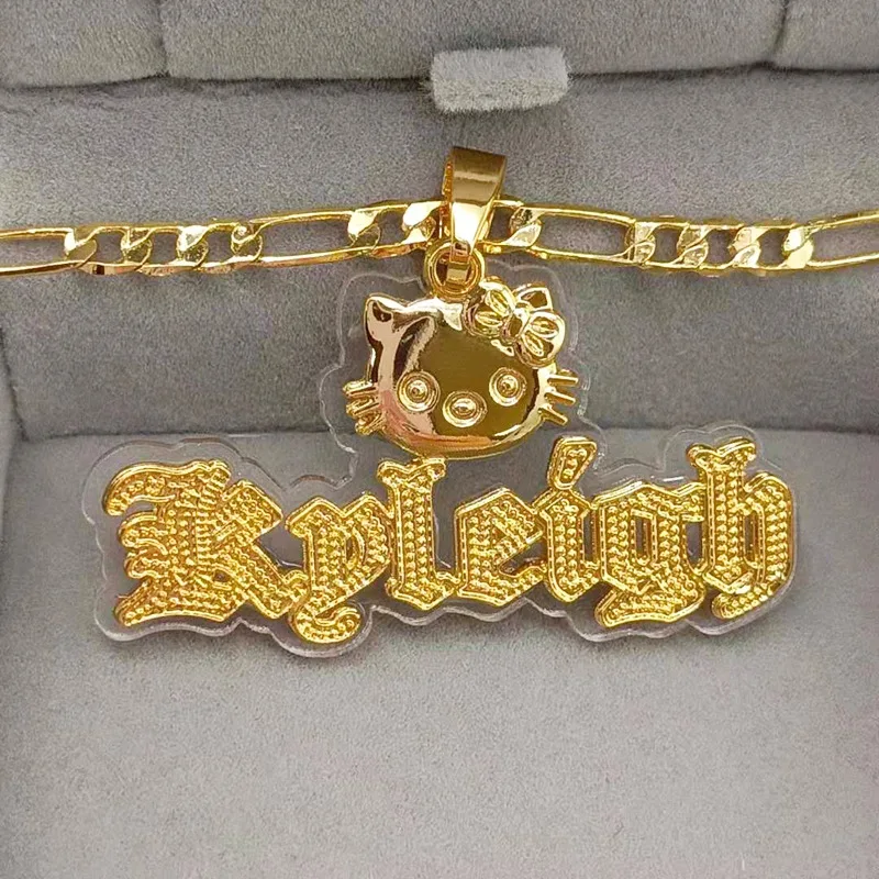 Initia Women's Jewelry 3D Custom Acrylic Hello Kitty Name Plated Pendant Chains Necklace Transparent Personalized, Gold,silver
Initia Women's Jewelry 3D Custom Acrylic Hello Kitty Name Plated Pendant Chains Necklace Transparent Personalized, Gold,silver