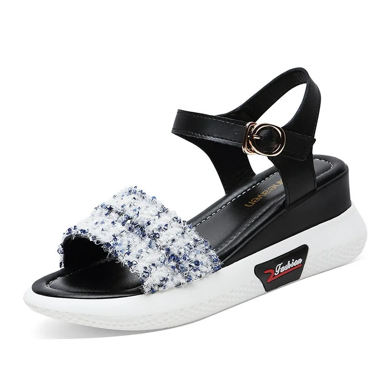 Hot Sale Roman Style Sandals Women New Soft Sole Leather Womens Wedges Sandals Beach Sandals, Customized color
Hot Sale Roman Style Sandals Women New Soft Sole Leather Womens Wedges Sandals Beach Sandals, Customized color