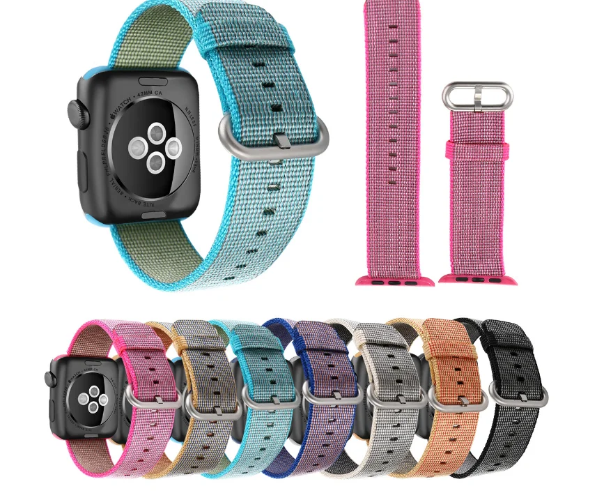 2021 new hot sell easy to remove Nylon Watch Strap Apple watch sport retro 42 mm 44 mm Apple watch strap, Multi colors 
2021 new hot sell easy to remove Nylon Watch Strap Apple watch sport retro 42 mm 44 mm Apple watch strap, Multi colors