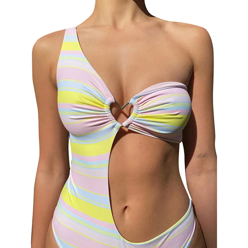 2021 summer wears new printed one shoulder hollowed out sexy slim fit one piece swimsuit sexy swimsuits, Customized color
2021 summer wears new printed one shoulder hollowed out sexy slim fit one piece swimsuit sexy swimsuits, Customized color