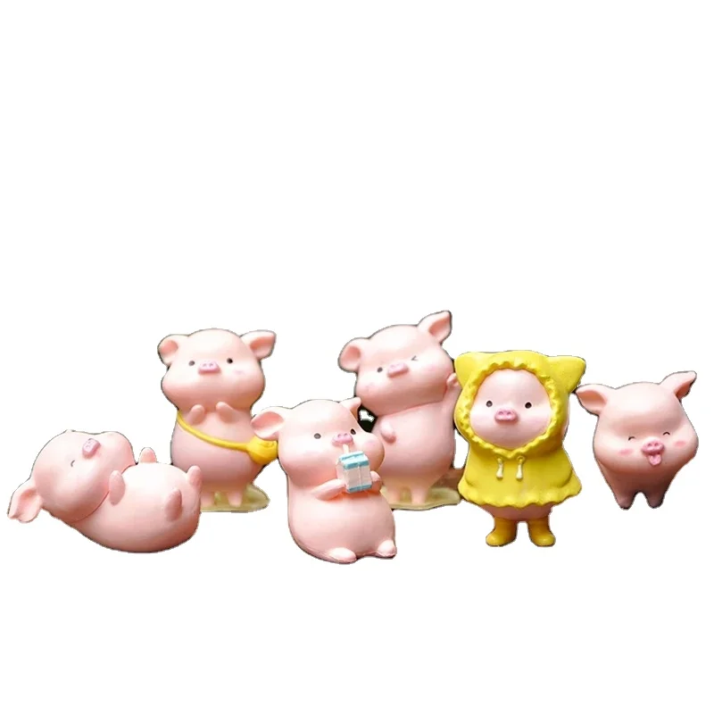 6PCS Mini Kawaii Cute Pig Lovely Simulation Animal PVC Model Decoration Miniature Figures Toy For Kids Gift Action Figure
6PCS Mini Kawaii Cute Pig Lovely Simulation Animal PVC Model Decoration Miniature Figures Toy For Kids Gift Action Figure