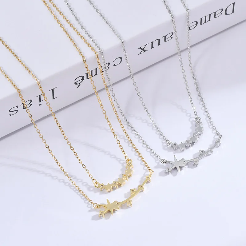 Minimalist Light Luxury Choker Necklace Zircon Necklace Set Double Layer Star Necklace Women
Minimalist Light Luxury Choker Necklace Zircon Necklace Set Double Layer Star Necklace Women
