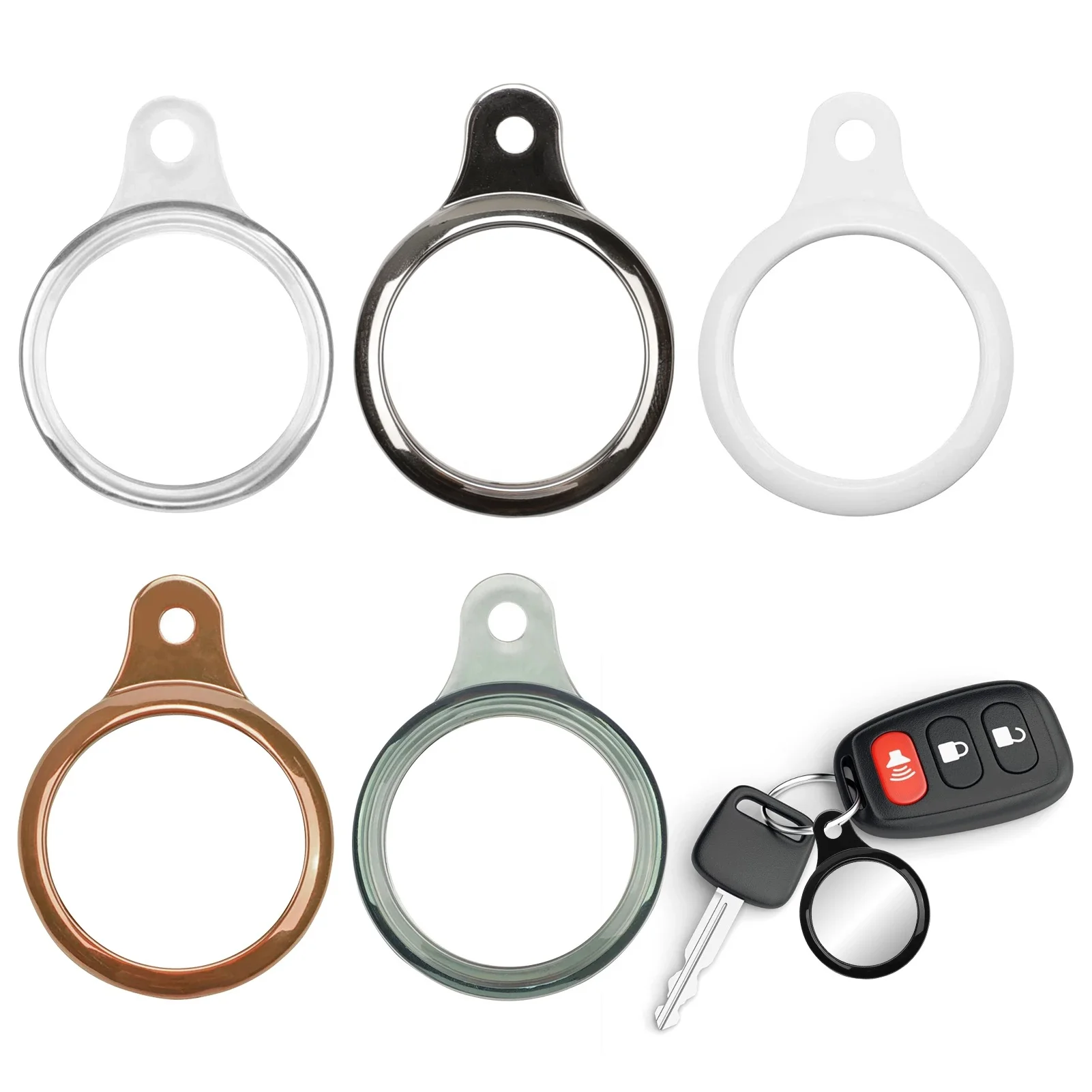 Anti-lost Air Tag Shell with Keychain Locator Tracker Soft Cover for Apple Airtags TPU Protective Case
Anti-lost Air Tag Shell with Keychain Locator Tracker Soft Cover for Apple Airtags TPU Protective Case