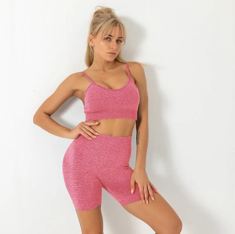 Multiple Colour Running Exercise Dry Fit Seamless Two Piece Gym Wear Sport Yoga Set With Bra And Shorts, As picture
Multiple Colour Running Exercise Dry Fit Seamless Two Piece Gym Wear Sport Yoga Set With Bra And Shorts, As picture